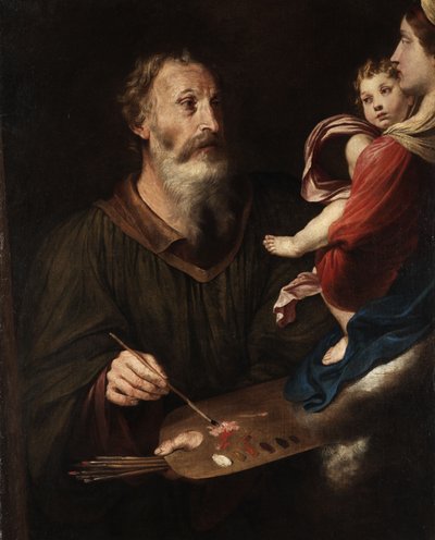 St Luke painting the Virgin by Simone Cantarini